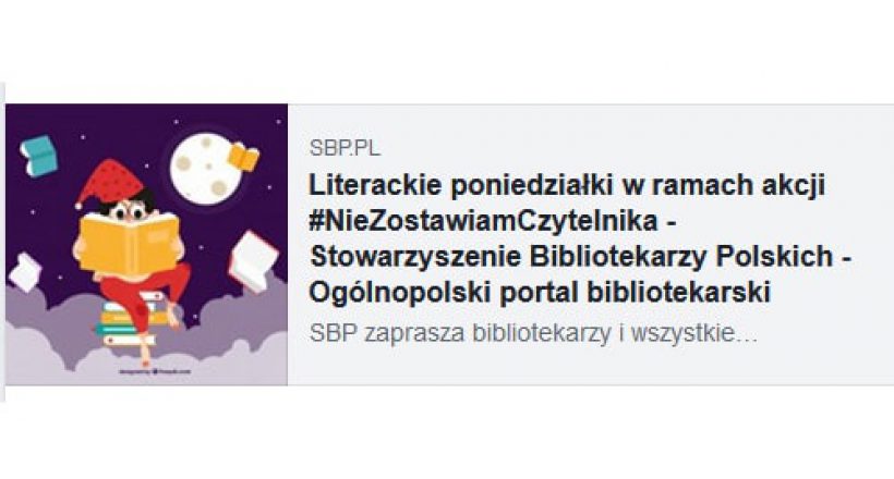 literackie poniedziałki - plakat