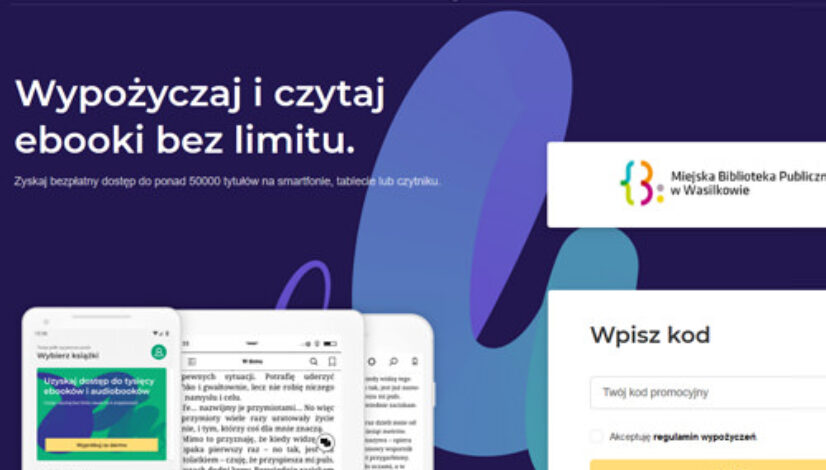plakat reklamujący platformę legimi - wypożyczaj i czytaj ebooki bez limitu