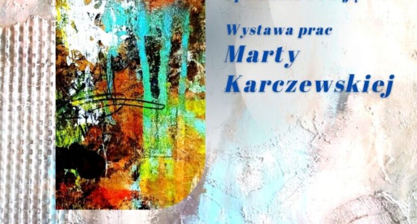plakat informujący o spotkaniu z Martą Karczewską
