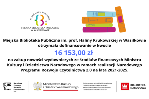 16 153,00 zł na zakup nowości wydawniczych