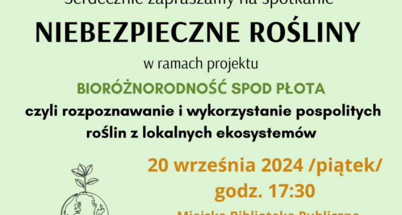 Niebezpieczne rośliny