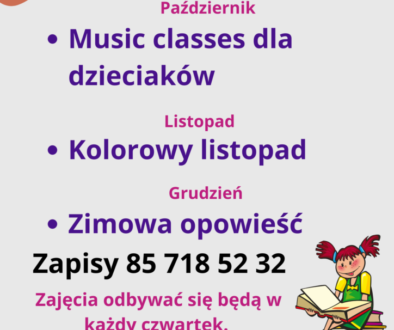 Zapraszamy na zajęcia biblioteczne