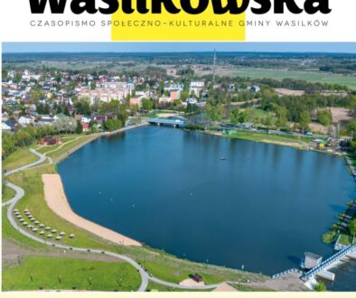 strona tytułowa nr 173. gazety wasilkowskiej, na zdjęci zalew w wasilkowie z lotu ptaka
