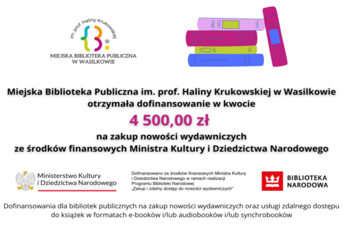 4 500 zł na zakup nowości wydawniczych